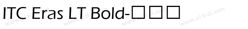 ITC Eras LT Bold字体转换